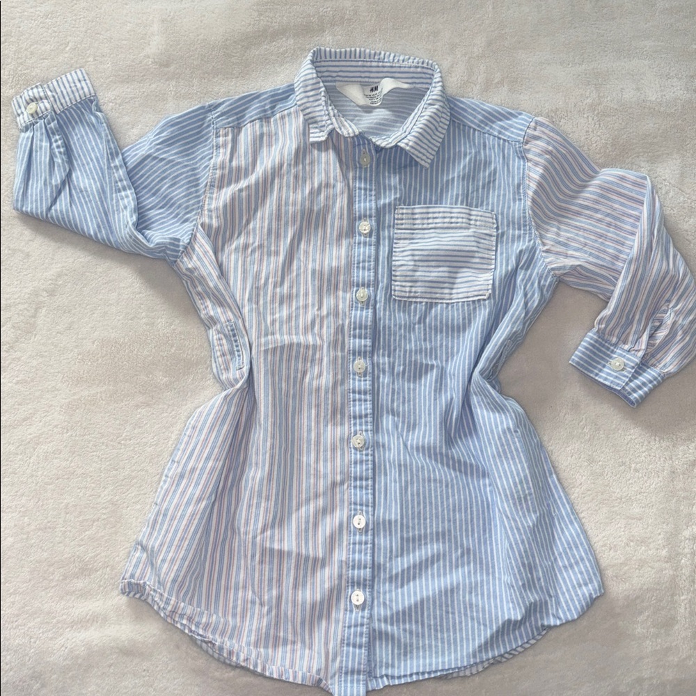 H&M Toddler Girl Button Front Shirtdress Size 3T